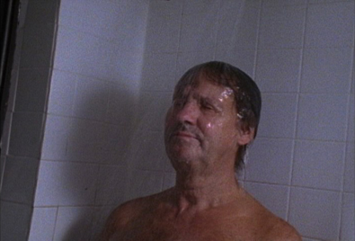 A man taking a shower