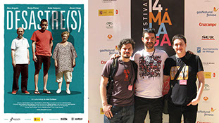 POster of the shortfall Desastre(s) and Iván Cortázar, Álvaro Vega y Daniél Cortázar at the Malaga Film Festival